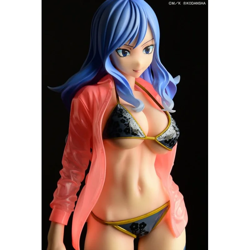 Fairy Tail statuette 1/6 Jubia Lokser Gravure_Stylesee-through wet shirt Black Bikini!! 25cm