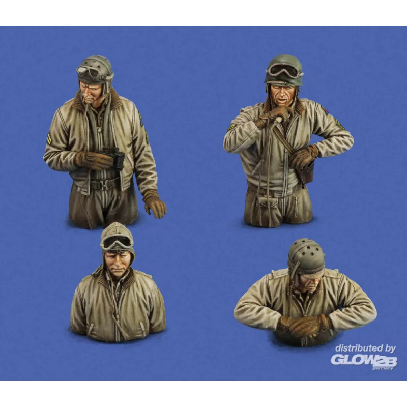 Figuras US tank crew WWII