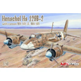 Maqueta Henschel Hs-129B-2 with cannon MK 101 & MK103