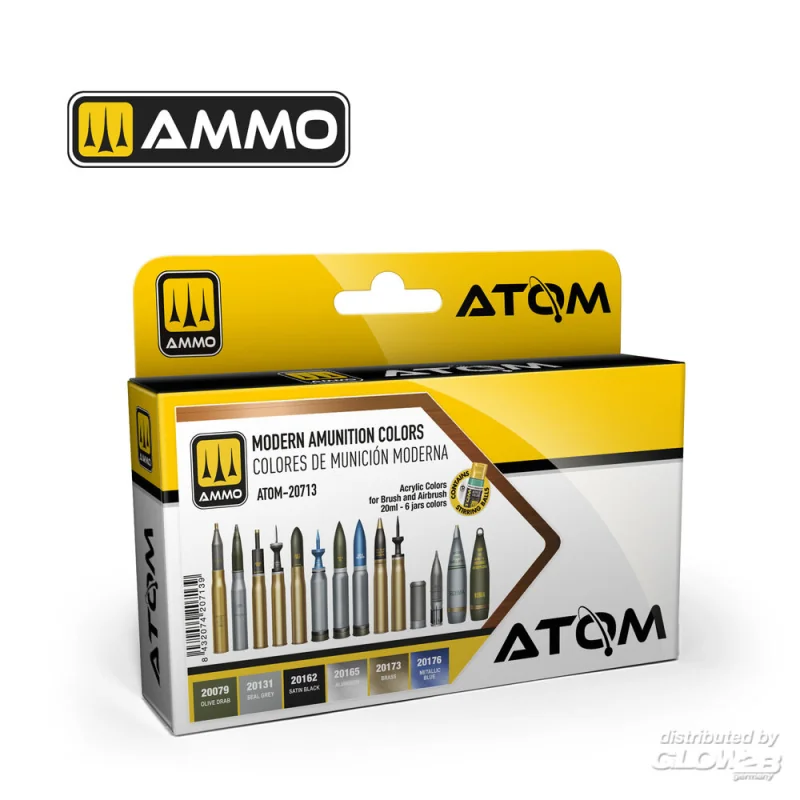 Pintura ATOM Modern Ammunition Colors Set