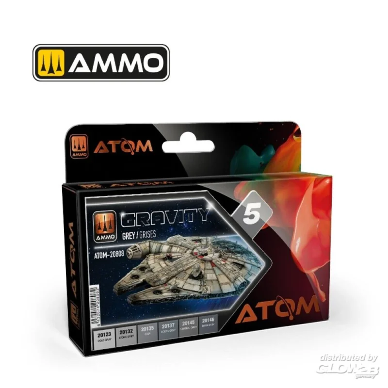 Pintura ATOM Gravity Set 5 - Gray