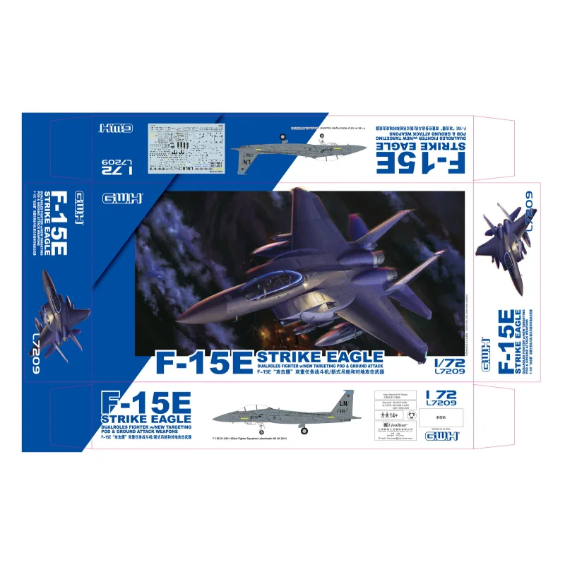 Maqueta McDonnell F-15E Strike F-15E USAF with New targeting pod & ground attack weapons