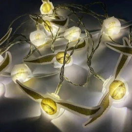  HARRY POTTER - Golden Snitch - 2D 10 Led Light Garland