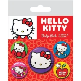  HELLO KITTY - Colorful Poses - Pack 5 Badges