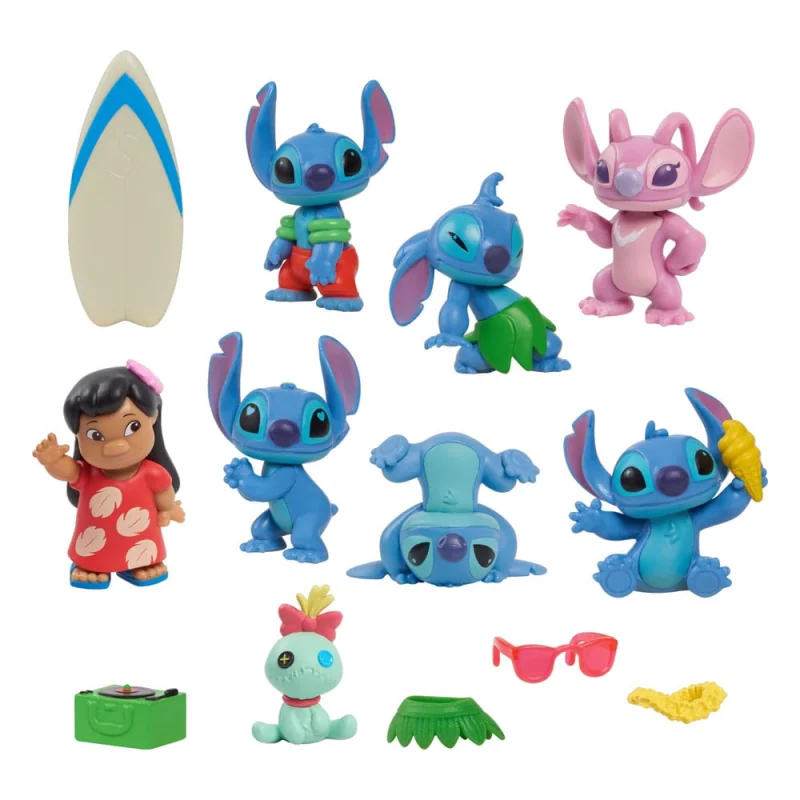 Figurita Lilo & Stitch pack 8 figures Stitch Deluxe Figure Set 7 cm