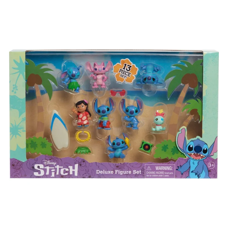 Figuras Lilo & Stitch pack 8 figures Stitch Deluxe Figure Set 7 cm