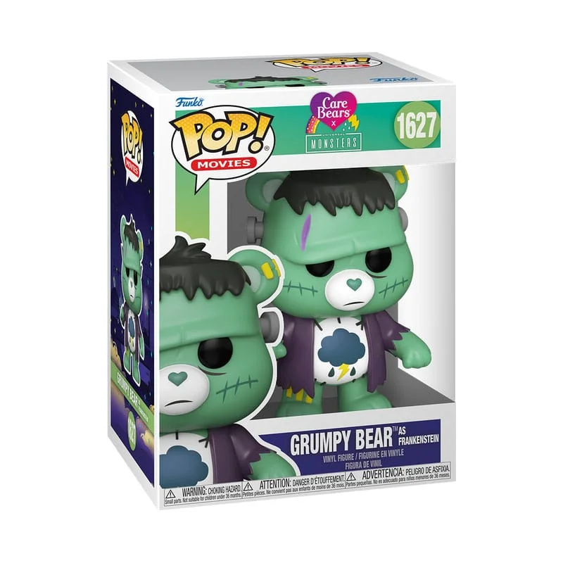 Figuras Pop Care Bears x Universal Monsters POP! Vinyl figurine Grumpy Bear Frankenstein 9 cm