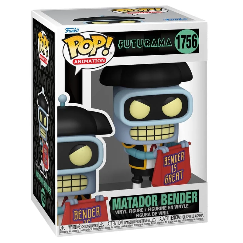 Figuras Futurama Pop! Animation Vinyl figure Bender (Matador) 9 cm