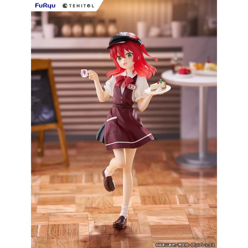 Figuras Bocchi the Rock! PVC statuette Tenitol Ikuyo Kita Cafe Style Ver. 20cm