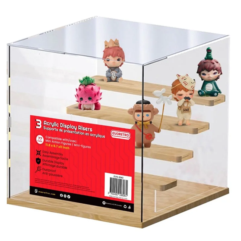 Vitrinas y expositores Evoretro Acrylic Display Case 30cm With 4 Step Staircase