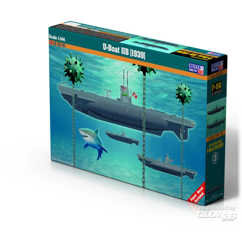 Maqueta U-Boat Type IIB 1/144 German decals