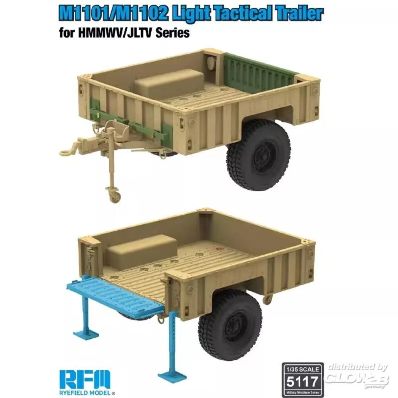 Maqueta M1101/M1102 Light Tactical Trailer for HMMWV/JLTV Series