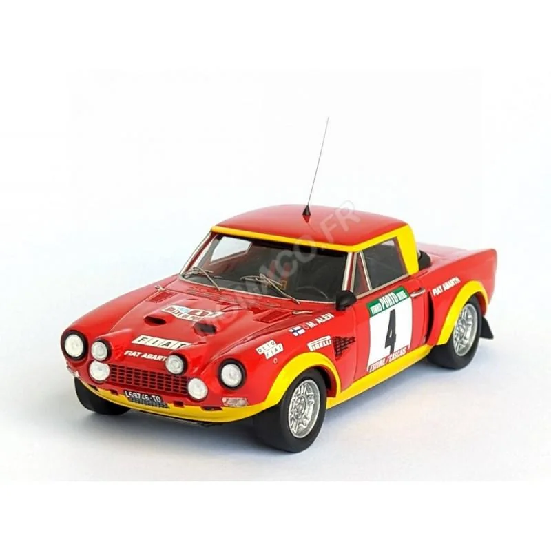 Miniatura FIAT 124 ABARTH RALLYE 4 MARKKU ALEN/ILKKA KIVIMÄKI RALLYE DU PORTUGAL 1975 1ST