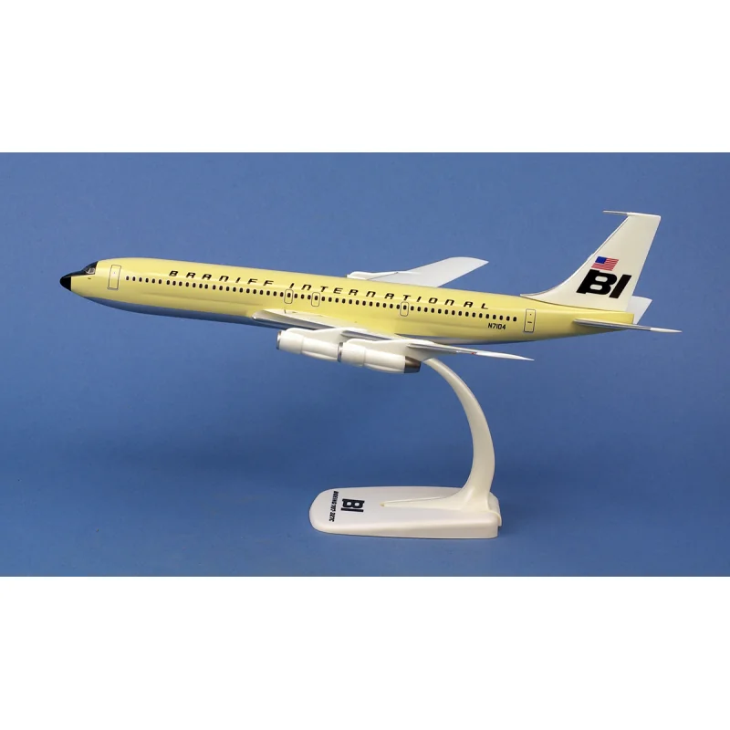 Miniatura Braniff International Boeing 707-320 -' Solid beige N7104