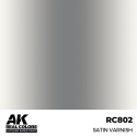 Barniz y auxiliares AK INTERACTIVE: Real Colors Satin Varnish 17 ml.