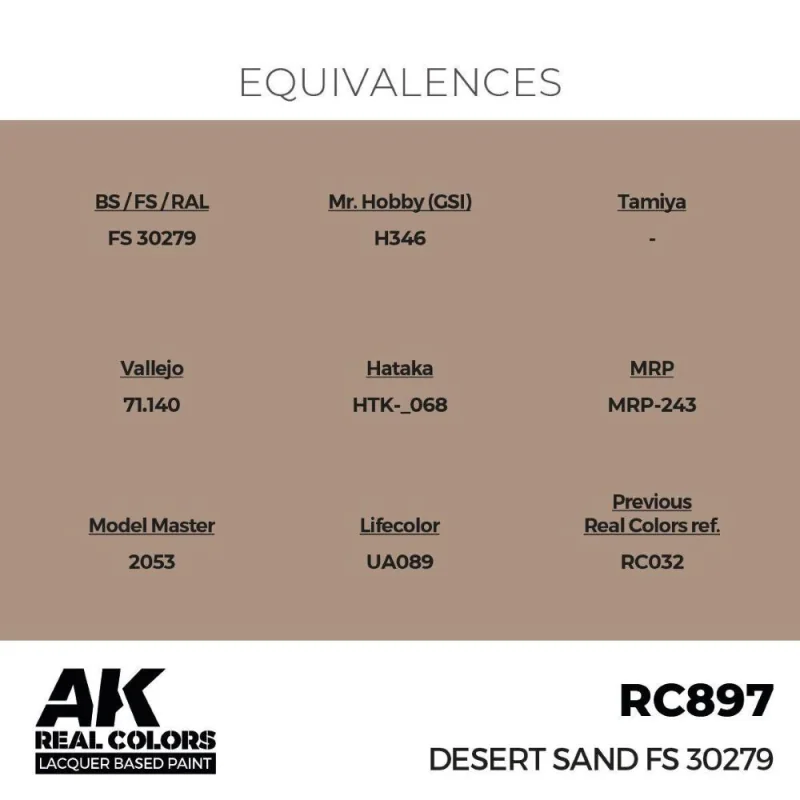 AK Interactive AK INTERACTIVE: Real Colors Desert Sand FS 30279 17 ml.