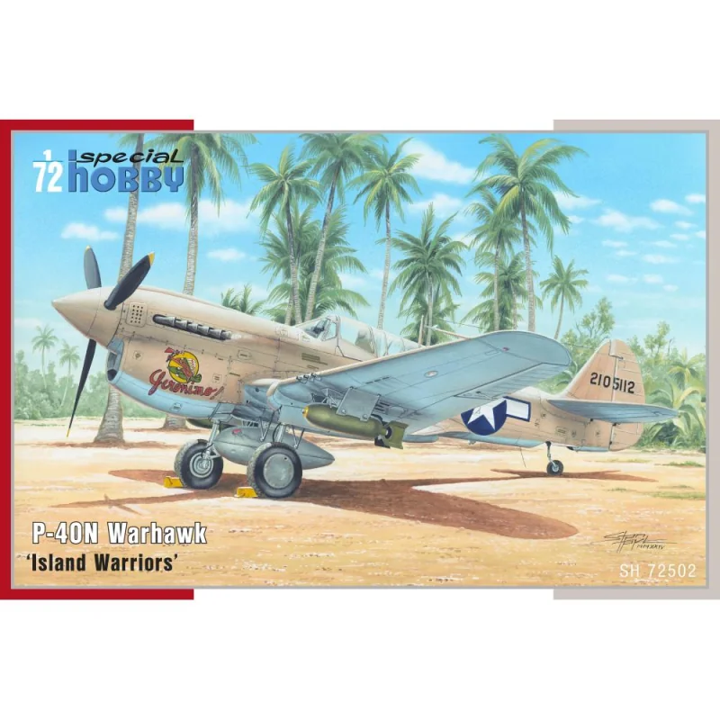 Maqueta SPECIAL HOBBY: 1/72; P-40N Warhawk Island Warriors