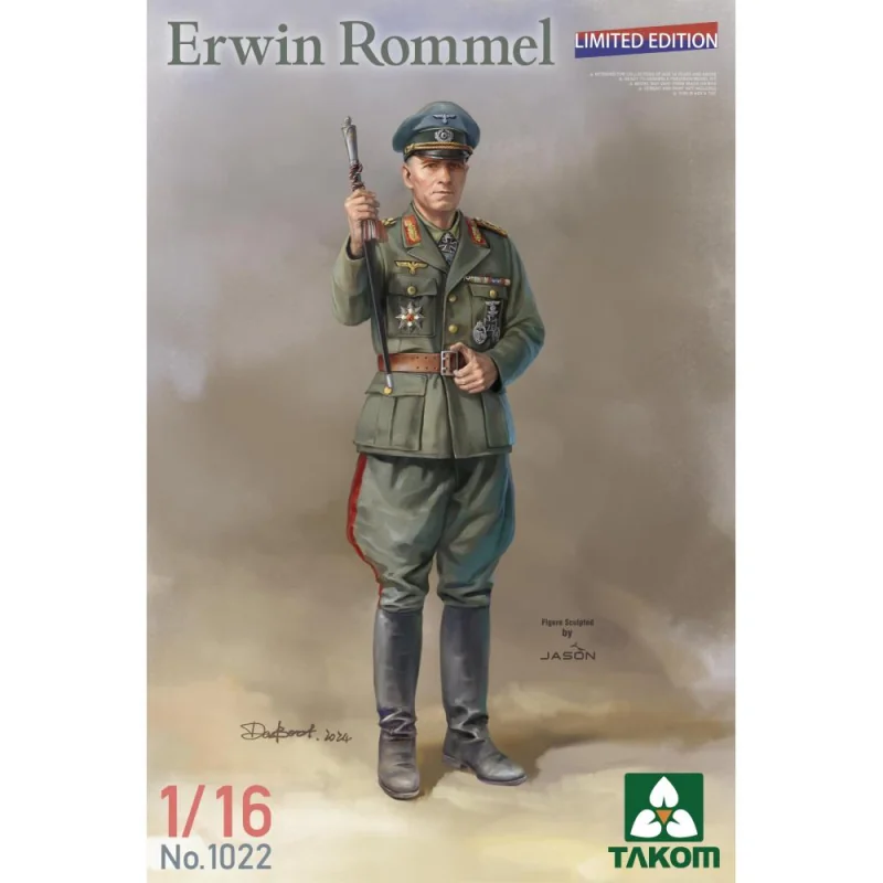 Figuras TAKOM MODEL: 1/16; Erwin Rommel (Limited edition)