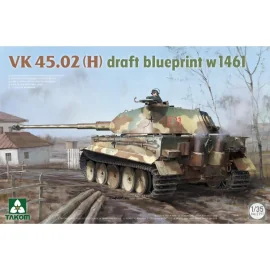 Maqueta TAKOM MODEL: 1/35; VK 45.02(H) draft blueprint w 1461