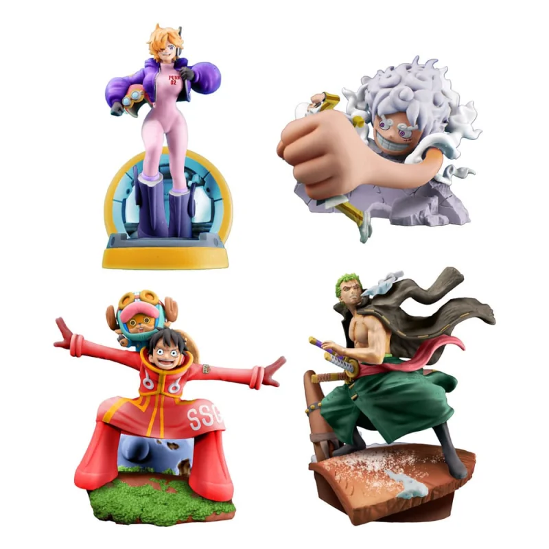 Figurita One Piece Petitrama set PVC Figures Logbox Re Birth Egghead Set 9 cm