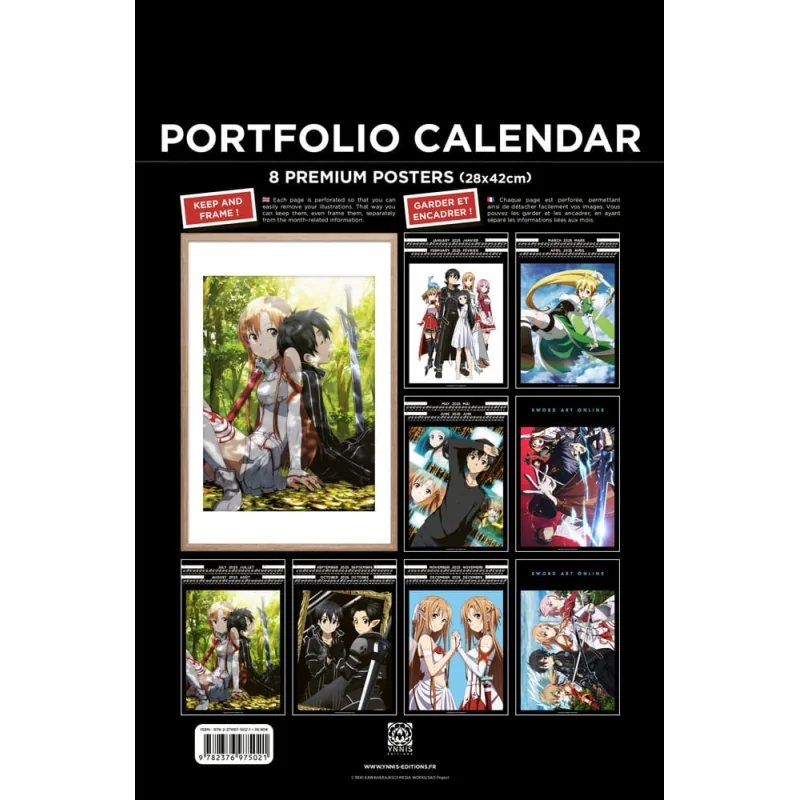 Calendarios Sword Art Online Portfolio Calendar 2025 *ENGLISH*