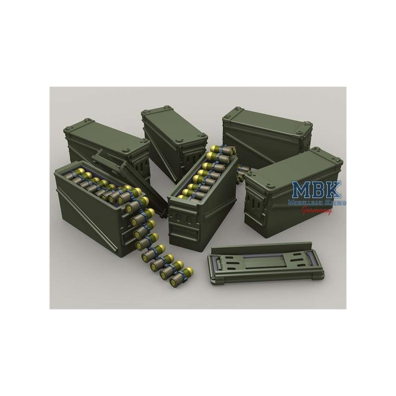 resina impresa en 3D PA120 40mm Ammo 32 Cart Can Set