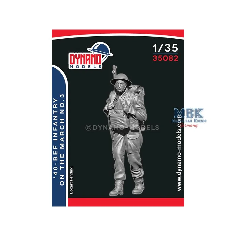 Figuras 40’ BEF Infantryman Marching No.3