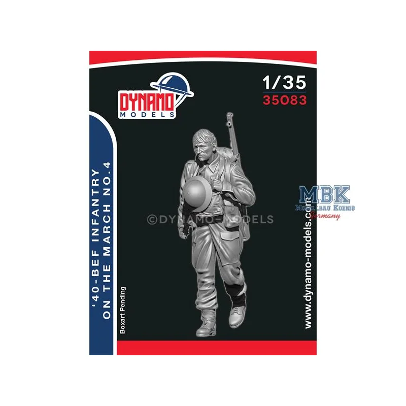 Figuras 40’ BEF Infantryman Marching No.4