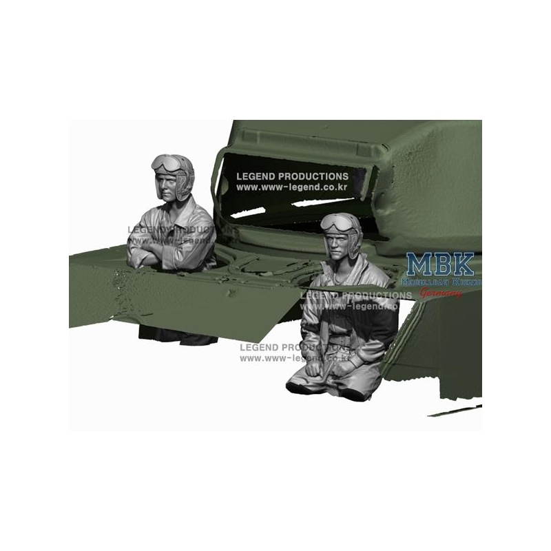 Figuras históricas WW2 US Tank Driver & Bow Gunner 1:72