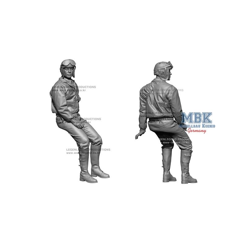 Figuras históricas WW2 US Tank Commander 1:72