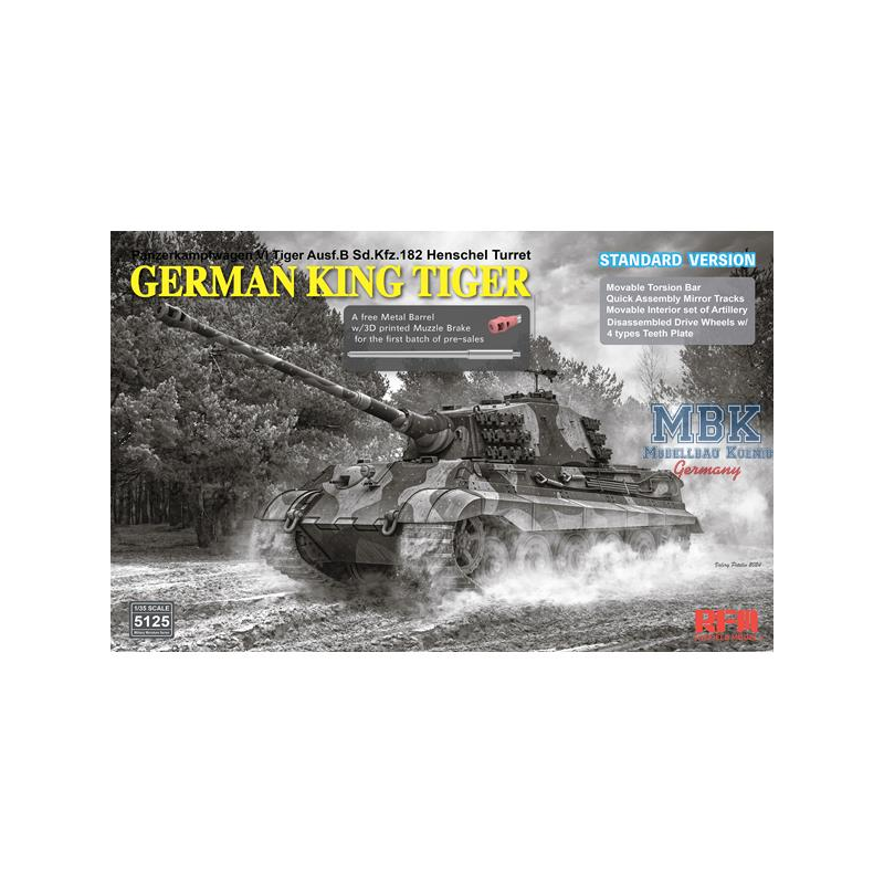  Sd.Kfz.182 Tiger Ausf.B King Tiger (STANDARD V.)