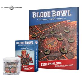 Juego de figura BB: CHAOS DWARF TEAM PITCH & DUGOUTS