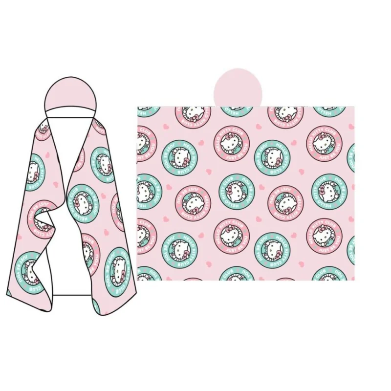  HELLO KITTY - Hooded blanket 120x150cm