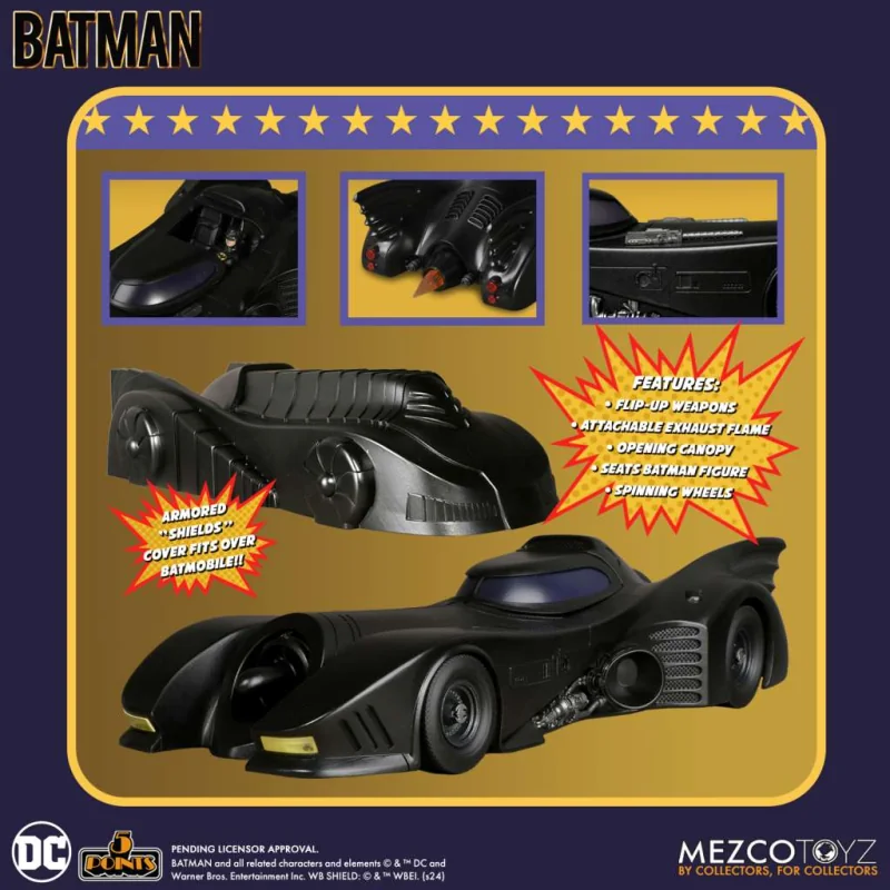 Réplicas: 1:1 5 Points 1989 Batman Batmobile