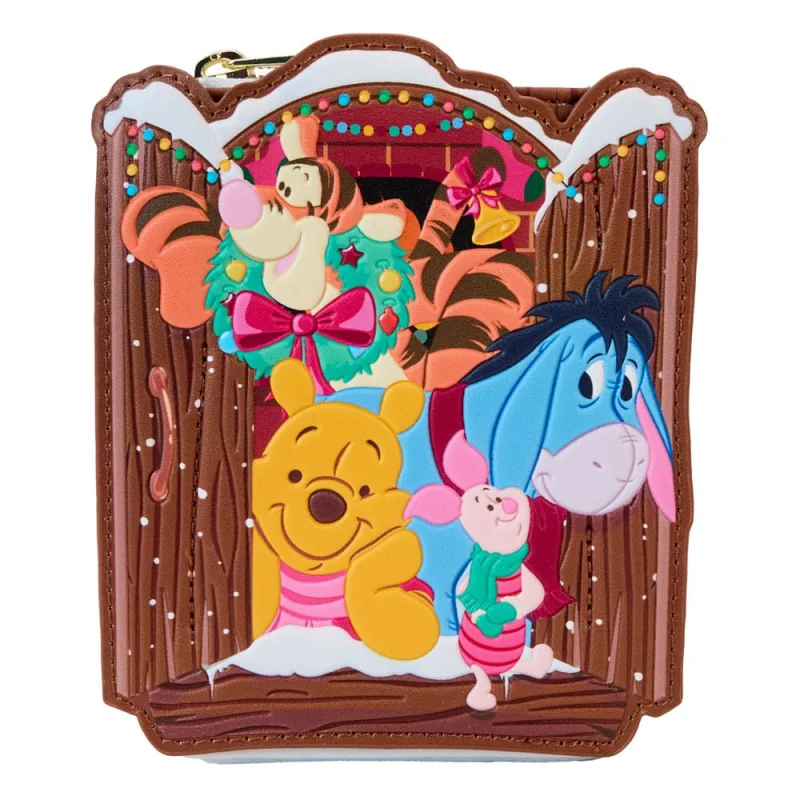 Carteras y Monederos Disney by Loungefly Winnie the Pooh and friends Holiday Scene coin purse