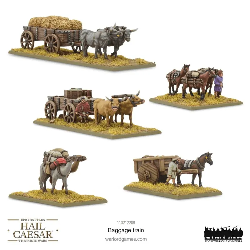 Juego de figura Hail Caesar Epic Battles: Baggage Train