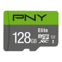  PNY Elite 128 GB- Tarjeta Micro SDHC + Adaptador