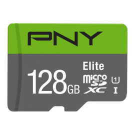  PNY Elite 128 GB- Tarjeta Micro SDHC + Adaptador