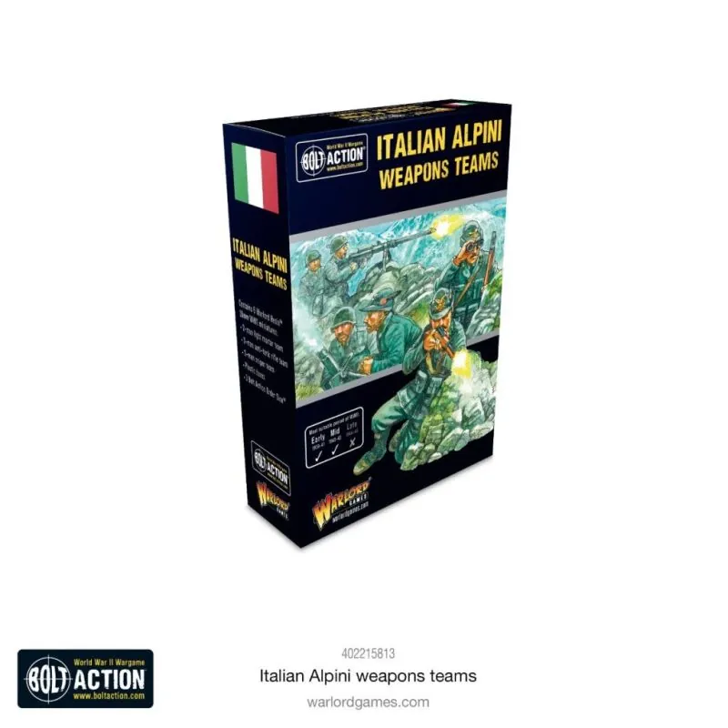 Juego de figura Italian Alpini Weapons Teams