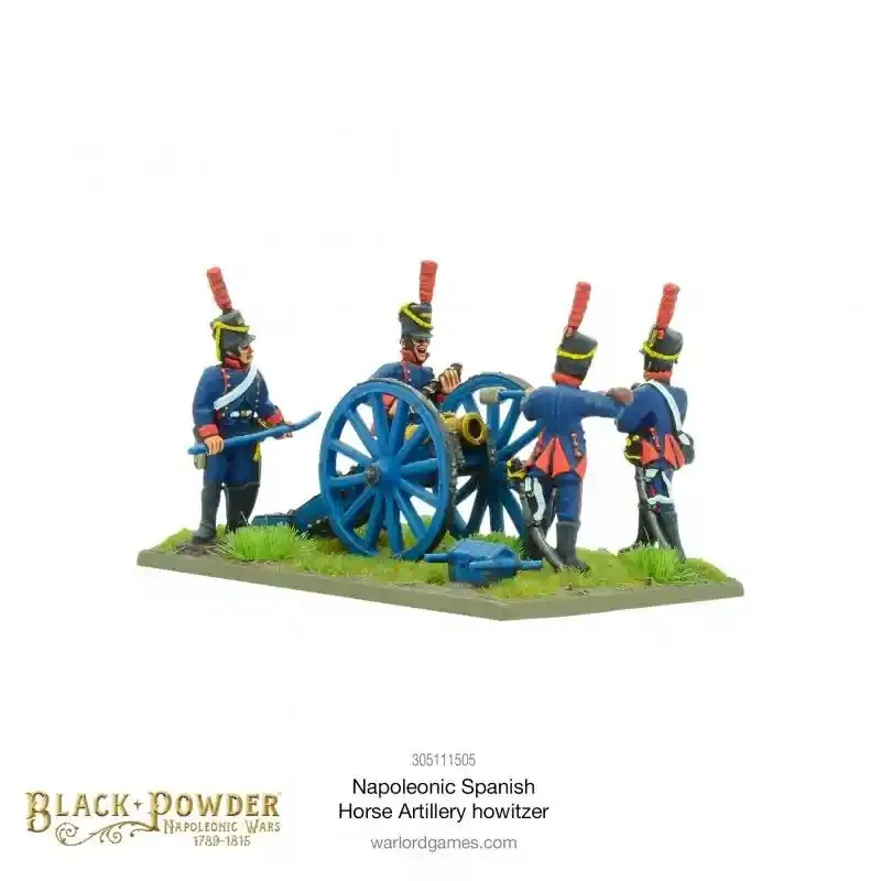 Juego de figura Napoleonic Spanish Horse Artillery with Howitzer