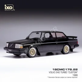 Miniatura VOLVO 240 TURBO CUSTOM 1986 BLACK