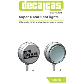  UPER OSCAR SPOT LIGHTS RESIN PARTS AND WATER SLIDE 4+4UNITS