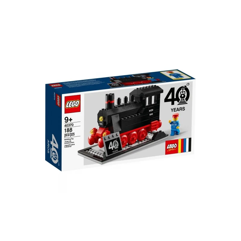  Lego 40370 - Trains 40th Anniversary Set Steam Engine