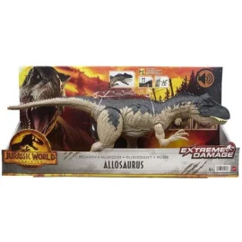 Figurita Mattel - Jurassic World Extreme Damage Roarin Allosaurus