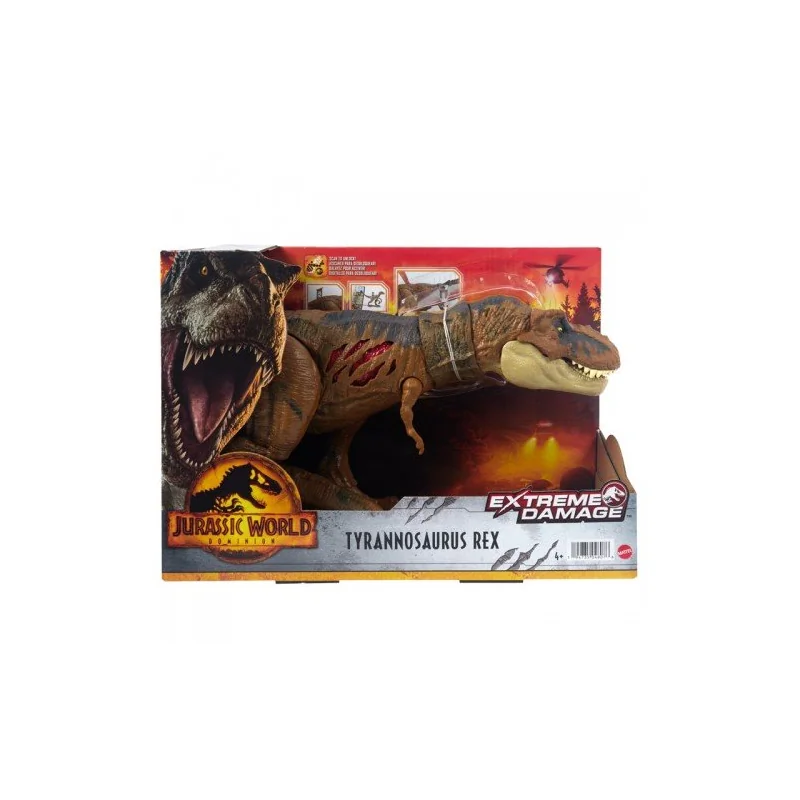 Figurita Mattel - Jurassic World Dominion Extreme Damage Tyrannosaurus Rex