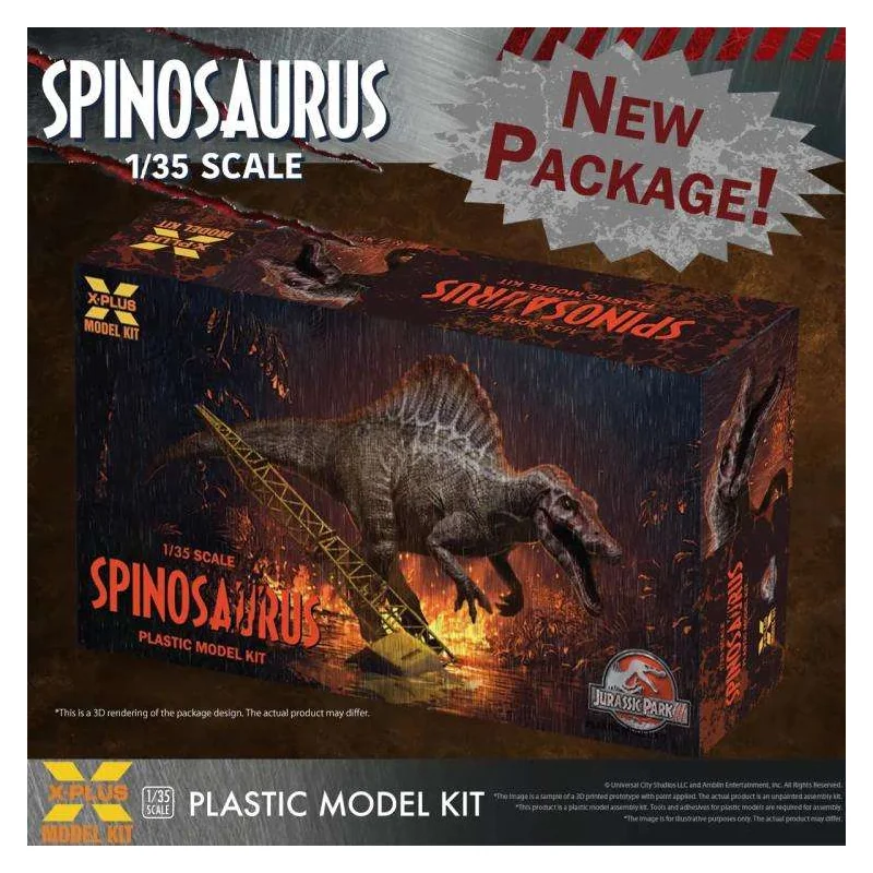  Jurassic Park 3 Spinosaurus Model Kit Re-run