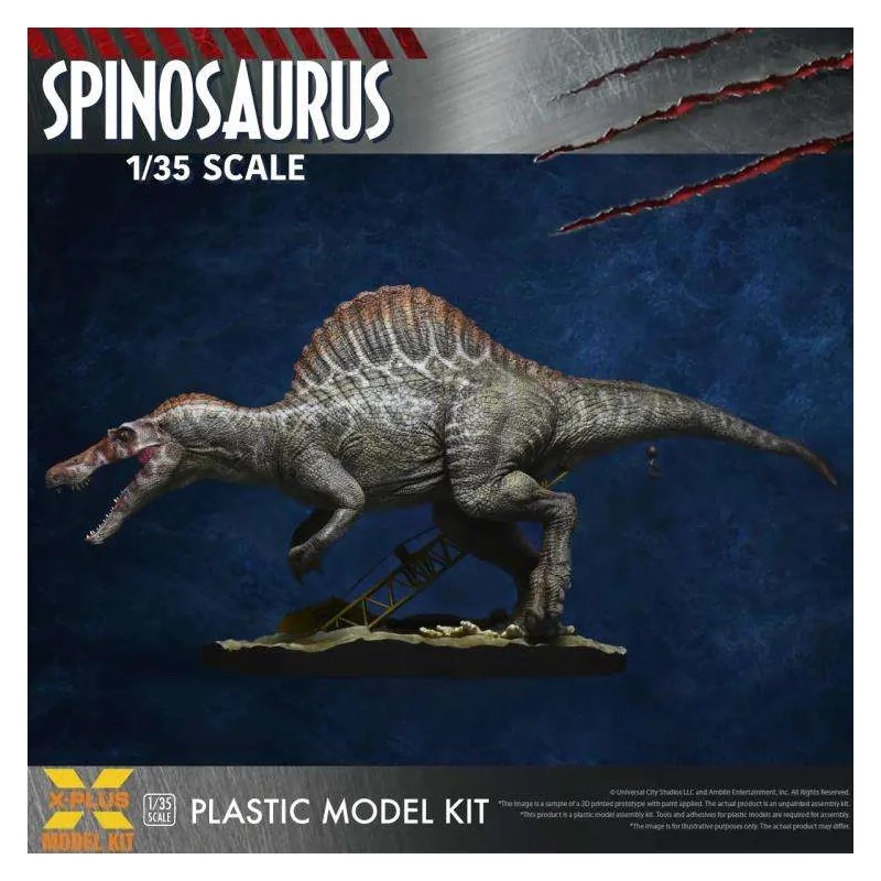 Maquetas de cultura pop y manga Jurassic Park 3 Spinosaurus Model Kit Re-run