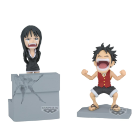 Figurita ONE PIECE - Luffy & Nico Robin - WCF Log Stories Figure 10cm