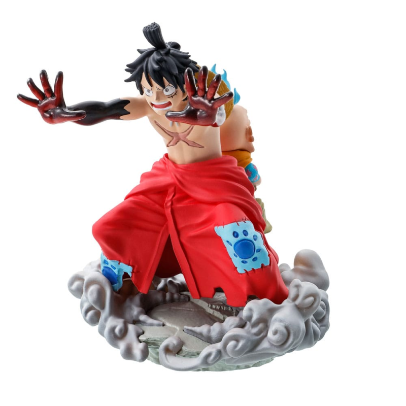 Megahouse ONE PIECE - Logbox Re Birth Wanokuni - Set 4 Petitrama Statuettes 9cm