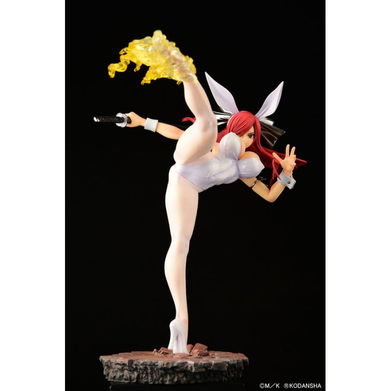  Fairy Tail statuette 1/6 Erza Scarlet High Kick White Bunny Ver. 37cm